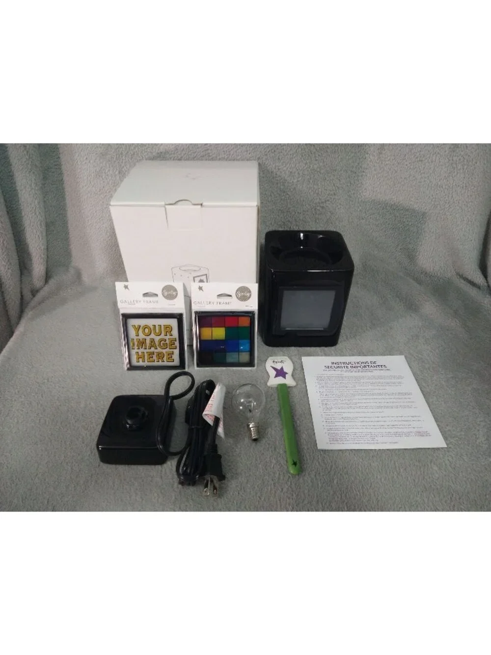 Scentsy Warmer Sleek Black Candle Wax Scent Custom Frame Discontinued Retired